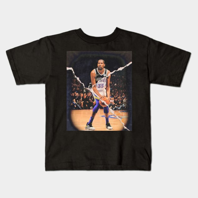 Kevin Durant Kids T-Shirt by sabargeh